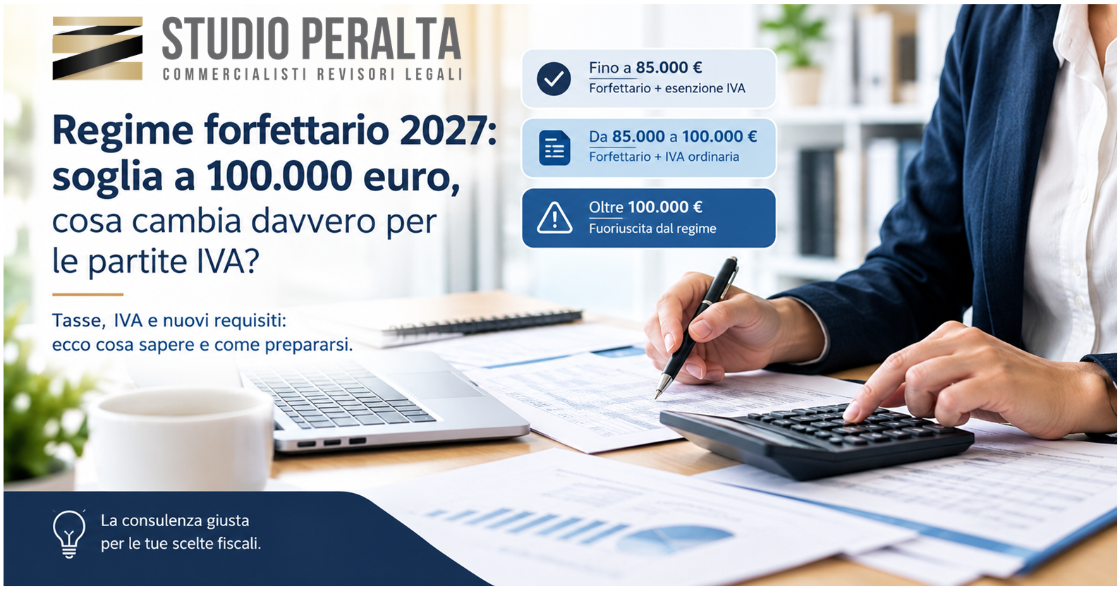 Regime forfettario 2027: proposta di aumento della soglia a 100.000 euro e applicazione dell'IVA oltre 85.000 euro